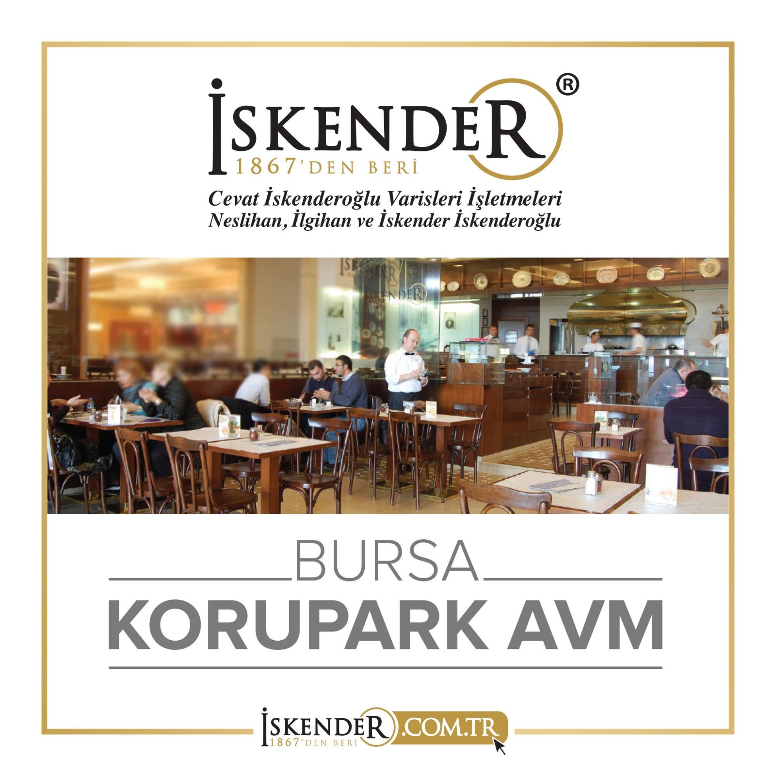 Bursa’nın Meşhur İskenderi Korupark’ta Sizi Bekliyor